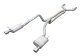 Cat Back Exhaust System 05-10 Mustang V6 Split Rear Dual Exit 2.5 in True Dual After-Cat X/Mid Pi...