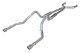 2005-2010 Mustang V6 Cat Back Mid Muffler Exhaust System M-80 Race Pro Mufflers 409 Stainless Pyp...