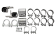 2005-2010 Mustang V6 Cat Back Mid Muffler Exhaust System M-80 Race Pro Mufflers 409 Stainless Pyp...