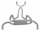 Crossflow System w/H-Pipe Exhaust System 75-81 Split Rear Dual Exit 2.5 in Intermediate And Tail ...
