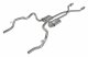 Crossmember Back w/H-Pipe Exhaust System 75-81 F-Body Split Rear Dual Exit 2.5 in Intermediate An...