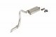 Cat Back Exhaust System 97-06 Wrangler TJ Single Rear Exit 2.5 in Intermediate And Tail Pipe Stre...