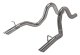 1986-1993 Mustang 3 Inch Tailpipe Exhaust Kit 304 Polished Stainless Steel Pypes Performance Exha...