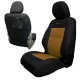 Toyota Tacoma Seat Covers 16-19 Tacoma and TRD Front Black/Coyote Tactical Series Pair Bartact