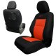 Toyota Tacoma Seat Covers 16-19 Tacoma and TRD Front Black/Orange Tactical Series Pair Bartact