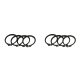Full Circle Snap Rings (4) For Dana 60 733X U-Joint With Aftermarket Axle (4)Full Circle Snap Rin...
