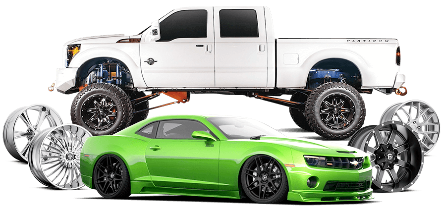 Vehicle custom wheels and tires