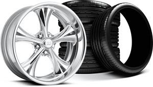 Vintage car wheels