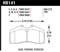 HAWK DTC-60 Brake Pad Sets