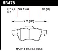 HAWK DTC-60 Brake Pad Sets