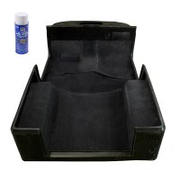 Deluxe Carpet Kit, with Adhesive, Black; 97-06 Jeep Wrangler TJ