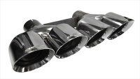 Quad 4.5 Inch Polished Pro-Series Tip Kit Clamps Included Dual Rear Exit For Corsa C7 Exhaust Onl...