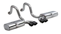 2.5 Inch Axle-Back Sport Dual Exhaust Black 3.5 Inch Tips 97-04 Corvette/Z06 5.7L Stainless Steel...