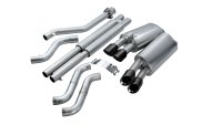 2.5 Inch Cat-Back Sport Dual Exhaust Black 3.5 Inch Tips 92-95 Corvette C4 5.7L V8 LT1 Stainless ...