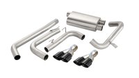 3.0 Inch Cat-Back Sport Dual Exhaust Black 3.5 Inch Tips 98-02 Chevy Camaro SS/Z28/Pontiac Firebi...