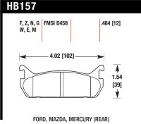 HAWK HPS Brake Pad Sets