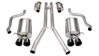 2.5 Inch Cat-Back Sport Dual Exhaust 3.5 Inch Black Tips 2004-08 Cadillac XLR 4.6L V8 Stainless S...