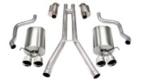 2.5 Inch Cat-Back Sport Dual Exhaust 3.5 Inch Polished Tips 2004-08 Cadillac XLR 4.6L V8 Stainles...