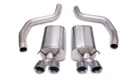 3.0 Inch Axle-Back Sport Dual Exhaust Twin 4.0 Inch Polished Tips 06-13 Corvette Z06 7.0L/ZR1 6.2...