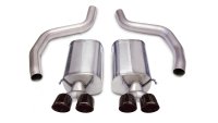 3.0 Inch Axle-Back Sport Dual Exhaust Twin 4.0 Inch Black Tips 06-13 Corvette Z06 7.0L/ZR1 6.2L S...