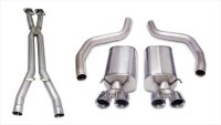 3.0 Inch Cat-Back Sport Dual Exhaust Twin 4.0 Inch Polished Tips 06-11 Corvette Z06 7.0L / ZR1 6....