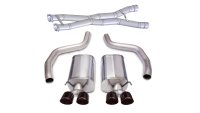 3.0 Inch Cat-Back Sport Dual Exhaust Twin 4.0 Inch Black Tips 12-13 Corvette Z06 7.0L / ZR1 6.2L ...
