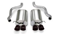 2.5 Inch Axle-Back Sport Dual Exhaust Black 3.5 Inch Tips 05-08 Corvette 6.0L/6.2L Stainless Stee...