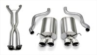 2.5 Inch Cat-Back Sport Dual Exhaust Polished 3.5 Inch Tips 05-08 Corvette Manual/A4 Auto Trans 6...