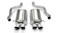 2.5 Inch Axle-Back Sport Dual Exhaust Polished 3.5 Inch Tips 05-08 Corvette 6.0L/6.2L Stainless S...