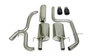 3.0 Inch Cat-Back Sport Single Exhaust 4.0 Inch Black Tip 2004 Pontiac GTO 5.7L V8 Stainless Stee...