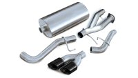 3.0 Inch Cat-Back Sport Single Side Exhaust 4.0 Inch Black Tips 02-06 Cadillac Escalade/GMC Yukon...