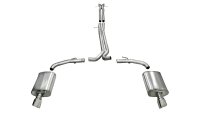 2.5 Inch Cat-Back Sport Dual Exhaust 4.0 Inch Polished Tips 10-17 Ford Taurus SHO/10-13 Lincoln M...