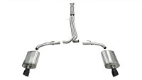 2.5 Inch Cat-Back Sport Dual Exhaust 4.0 Inch Black Tips 10-17 Ford Taurus SHO/10-13 Lincoln MKS ...