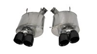 3.0 Inch Axle-Back Sport Dual Exhaust Black 4.0 Inch Tips 13-14 Mustang Shelby GT500 5.8L Stainle...