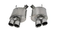 3.0 Inch Axle-Back Sport Dual Exhaust Polished 4.0 Inch Tips 13-14 Mustang Shelby GT500 5.8L Stai...