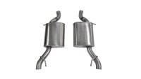2.5 Inch Axle-Back Sport Dual Exhaust No Tips 14-17 Cadillac Vsport Sedan Auto Trans 3.6L V6 Stai...