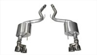 3.0 Inch Axle-Back Sport Dual Exhaust Polished 4.0 Inch Tips 15-Present Mustang GT Fastback 5.0L ...