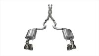3.0 Inch Cat-Back Sport Dual Exhaust 4.0 Inch Polished Tips 15-Present Ford Mustang GT Fastback (...