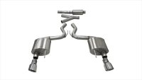 3.0 Inch Cat-Back Sport Dual Exhaust 4.5 Inch Polished Tips 15-17 Ford Mustang EcoBoost Fastback ...