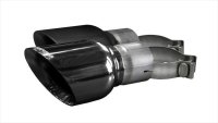 Two Single 4.5 Inch Black Tips Clamps Included Single Rear Exits For Corsa Mustang GT Exhaust Onl...