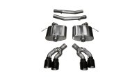 2.75 Inch Axle-Back Sport Dual Exhaust 4.0 Inch Black Tips 16-Present Cadillac CTS-V Sedan 6.2L V...