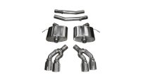 2.75 Inch Axle-Back Xtreme Dual Exhaust 4.0 Inch Polished Tips 16-Present Cadillac CTS-V Sedan 6....