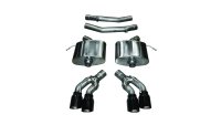 2.75 Inch Axle-Back Xtreme Dual Exhaust 4.0 Inch Black Tips 16-Present Cadillac CTS-V Sedan 6.2L ...