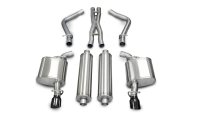 2.5 Inch Cat-Back Xtreme Dual Rear Exhaust 3.5 Inch Black Tips (No Tow Hitch) 05-10 Chrysler 300 ...
