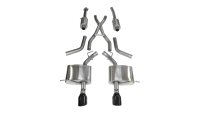 2.5 Inch Cat-Back Sport Dual Rear Exhaust 4.5 Inch Black Tips 11-Present Dodge Durango 5.7L V8 St...