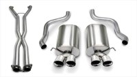 2.5 Inch Cat-Back Xtreme Dual Exhaust Polished 3.5 Inch Tips 05-08 Corvette A6 Auto Trans 6.0L/6....