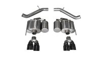 3.0 Inch Axle-Back Sport Dual Exhaust 4.0 Inch Black Tips 16-Present Cadillac ATS-V 3.6L Turbo V6...