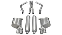 2.5 Inch Cat-Back Xtreme Dual Rear Exhaust 3.0 Inch Polished Tips 11-14 Dodge Charger R/T 5.7L V8...