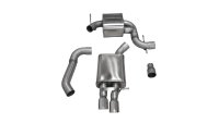 3.0 Inch Cat-Back Touring Single Rear Exhaust 3.0 Inch Polished Tips 06-10 Volkswagen Jetta GLI M...