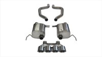 2.75 Inch Axle-Back Xtreme Dual Exhaust Quad 4.5 Inch Polished Tips 17-Present C7 Corvette Grand ...